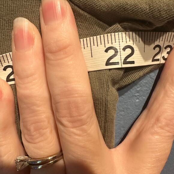 Vintage Life Is Good I am the Warranty Tee Army Green Size Medium Grunge Casual - Picture 4 of 7